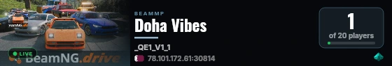 Doha Vibes live status badge