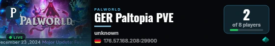 GER Paltopia PVE live status badge