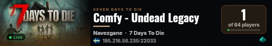 Comfy - Undead Legacy live status badge