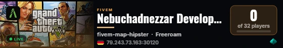 Nebuchadnezzar Development Server live status badge