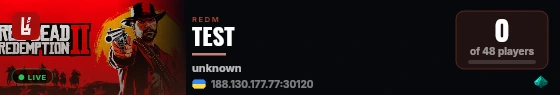 TEST live status badge