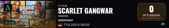 SCARLET GANGWAR live status badge