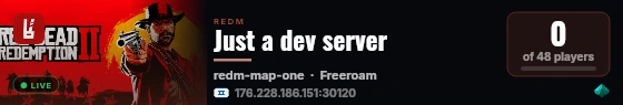 Just a dev server live status badge