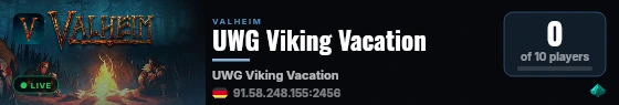 UWG Viking Vacation live status badge