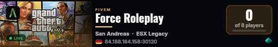 Force Roleplay live status badge
