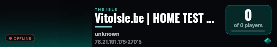 VitoIsle.be | HOME TEST 01 | Play2W live status badge