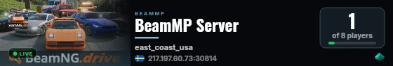 BeamMP Server live status badge