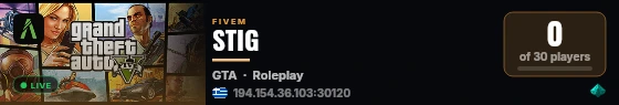 STIG live status badge