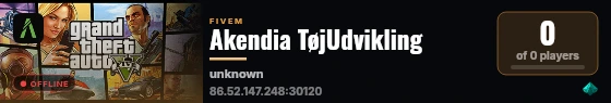 Akendia TøjUdvikling live status badge