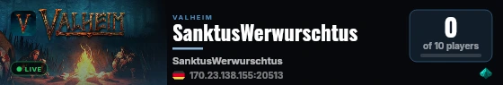 SanktusWerwurschtus live status badge