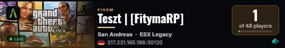 Teszt | [FitymaRP] live status badge