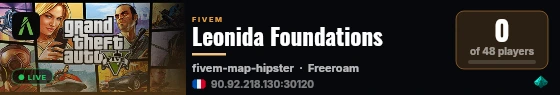 Leonida Foundations live status badge
