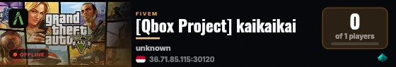 [Qbox Project] kaikaikai live status badge