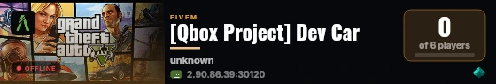 [Qbox Project] Dev Car live status badge