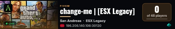 change-me | [ESX Legacy] live status badge