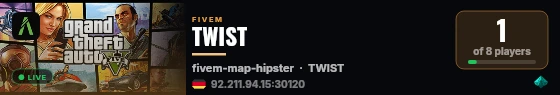 TWIST live status badge
