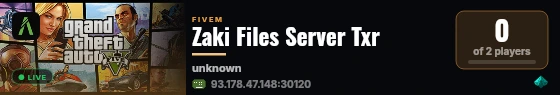 Zaki Files Server Txr live status badge