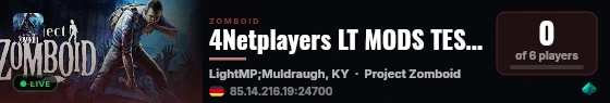 4Netplayers LT MODS TEST SERVER live status badge
