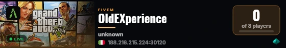 OldEXperience live status badge