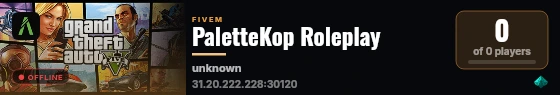PaletteKop Roleplay live status badge