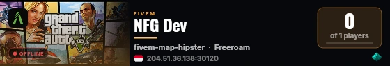 NFG Dev live status badge