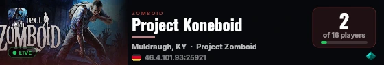 Project Koneboid live status badge