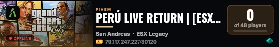 PERÚ LIVE RETURN | [ESX Legacy] live status badge