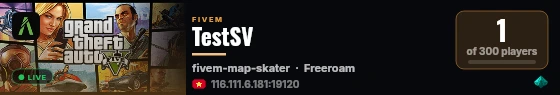 TestSV live status badge