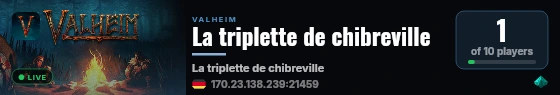La triplette de chibreville live status badge