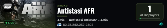 Antistasi AFR live status badge