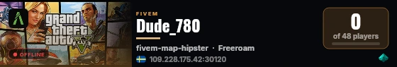 Dude_780 live status badge