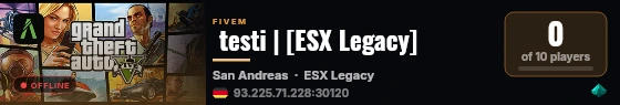  testi | [ESX Legacy] live status badge