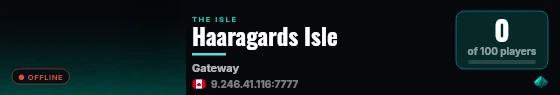 Haaragards Isle live status badge