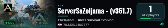 ServerSaZoljama - (v361.7) live status badge