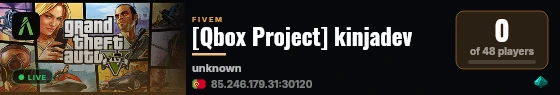 [Qbox Project] kinjadev live status badge