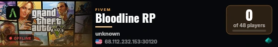 Bloodline RP live status badge