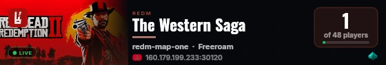 The Western Saga live status badge