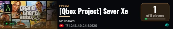 [Qbox Project] Sever Xe live status badge