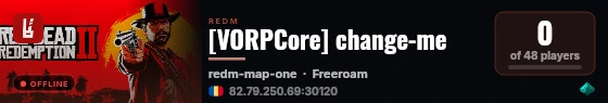 [VORPCore] change-me live status badge