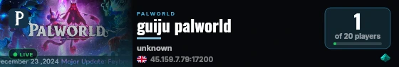 guiju palworld live status badge