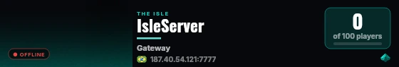 IsleServer live status badge