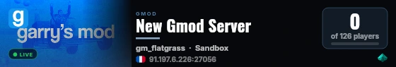 New Gmod Server live status badge