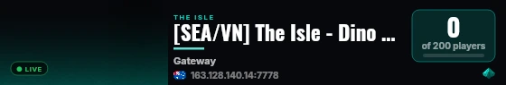 [SEA/VN] The Isle - Dino Saigon live status badge