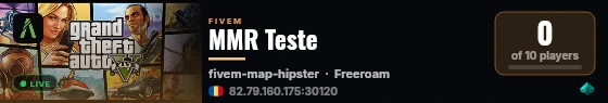 MMR Teste live status badge