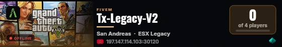 Tx-Legacy-V2 live status badge