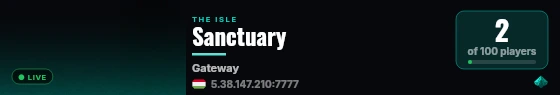 Sanctuary live status badge
