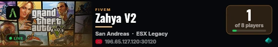 Zahya V2 live status badge