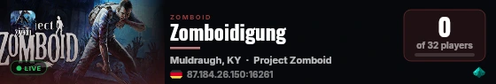 Zomboidigung live status badge