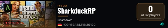 SharkduckRP live status badge