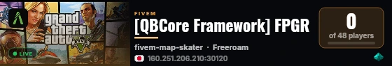 [QBCore Framework] FPGR live status badge